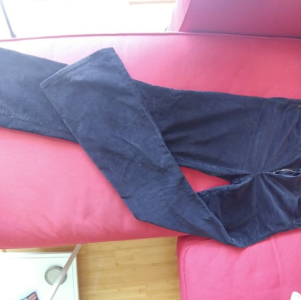 Corduroy black pants
